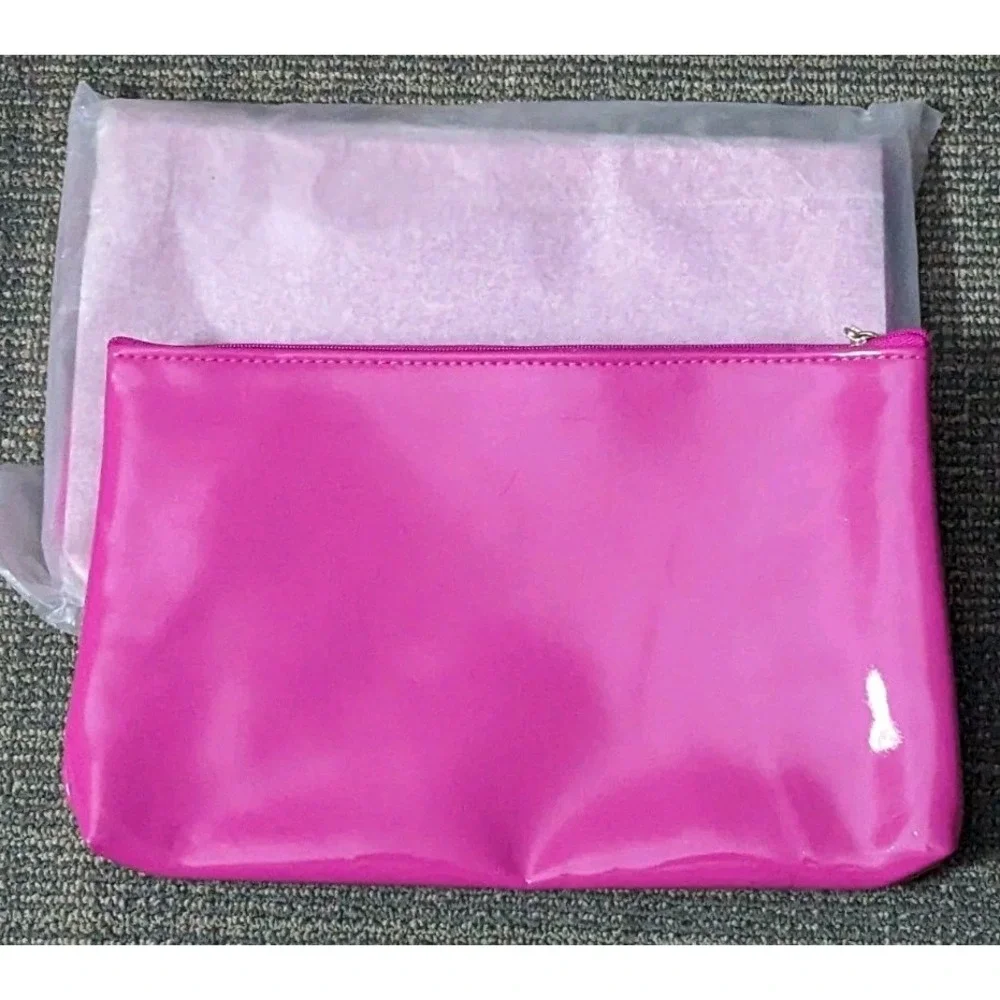Pair Of New Mary Kay Hot Pink Cosmetic Bags Makeup Zipper Travel Storage School